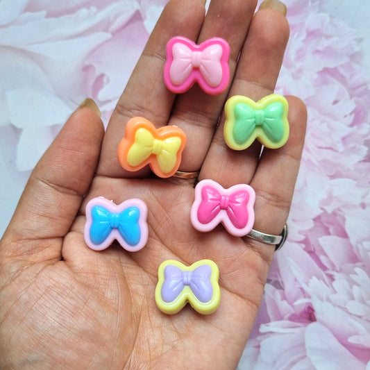 Acrylic Bow Beads