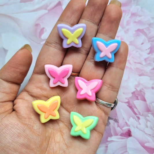 Acrylic Butterfly Beads