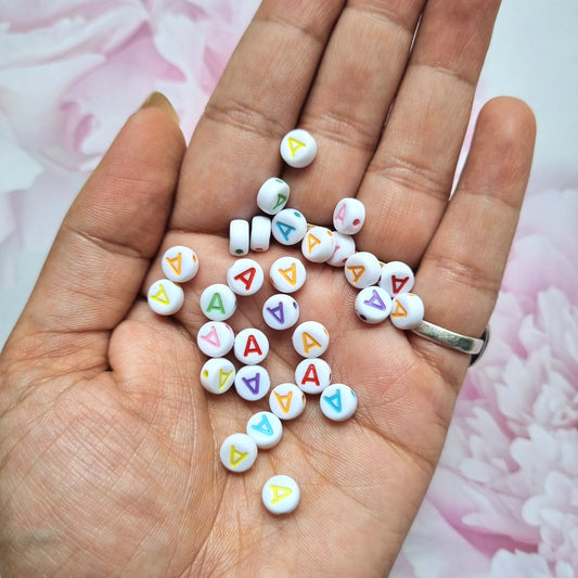 Alphabet Beads "A" (Colored)