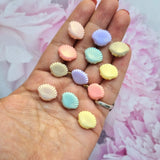 Acrylic Metallic Shade Shell Beads