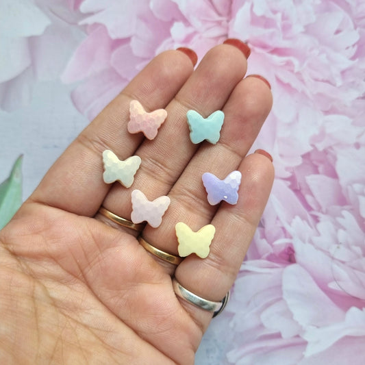 Acrylic Metallic Shade Butterfly Beads
