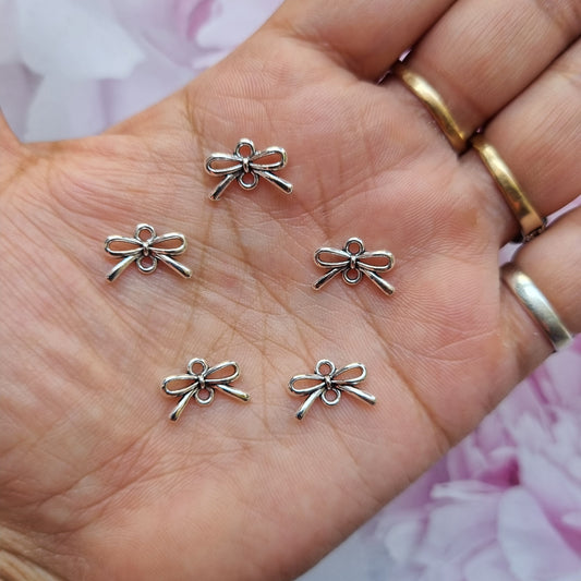 Metal Charms - Bow Connector