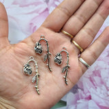 Metal Charms - Rose Stem
