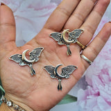 Metal Charms - Butterfly with Moon || lunamoon