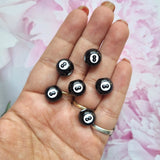 Acrylic Billiard Eight Beads
