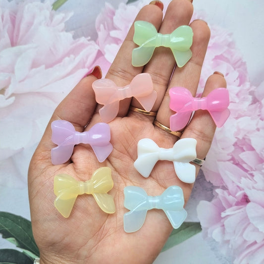 Acrylic Jelly Bow Beads