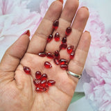 Glass Beads - Red Drop