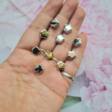 CCB Plastic Flower Beads, Silver