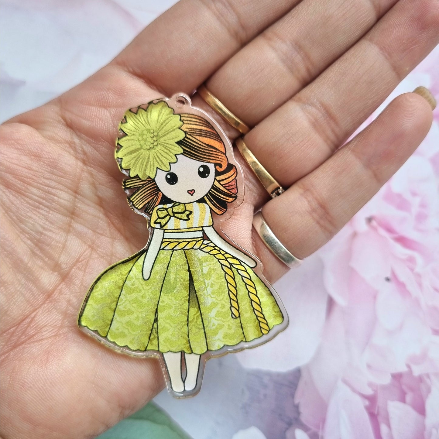 Acrylic Printed Pendant - Doll