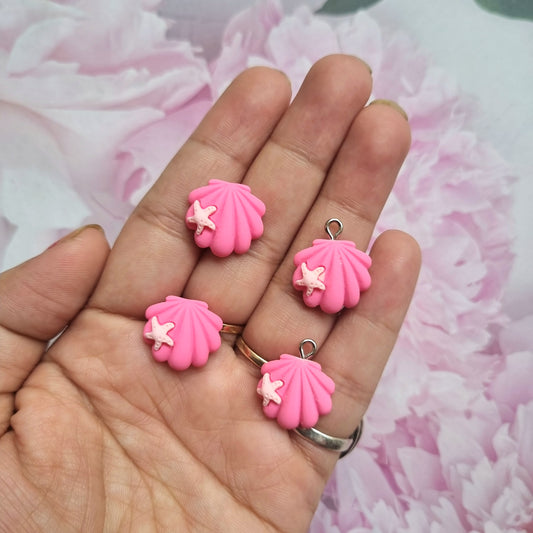 Resin Charms - Pink Shell