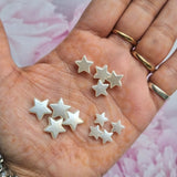 Acrylic Pearlish Star Beads