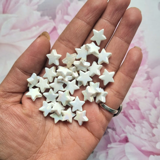 Acrylic Rainbow Shine Star Beads