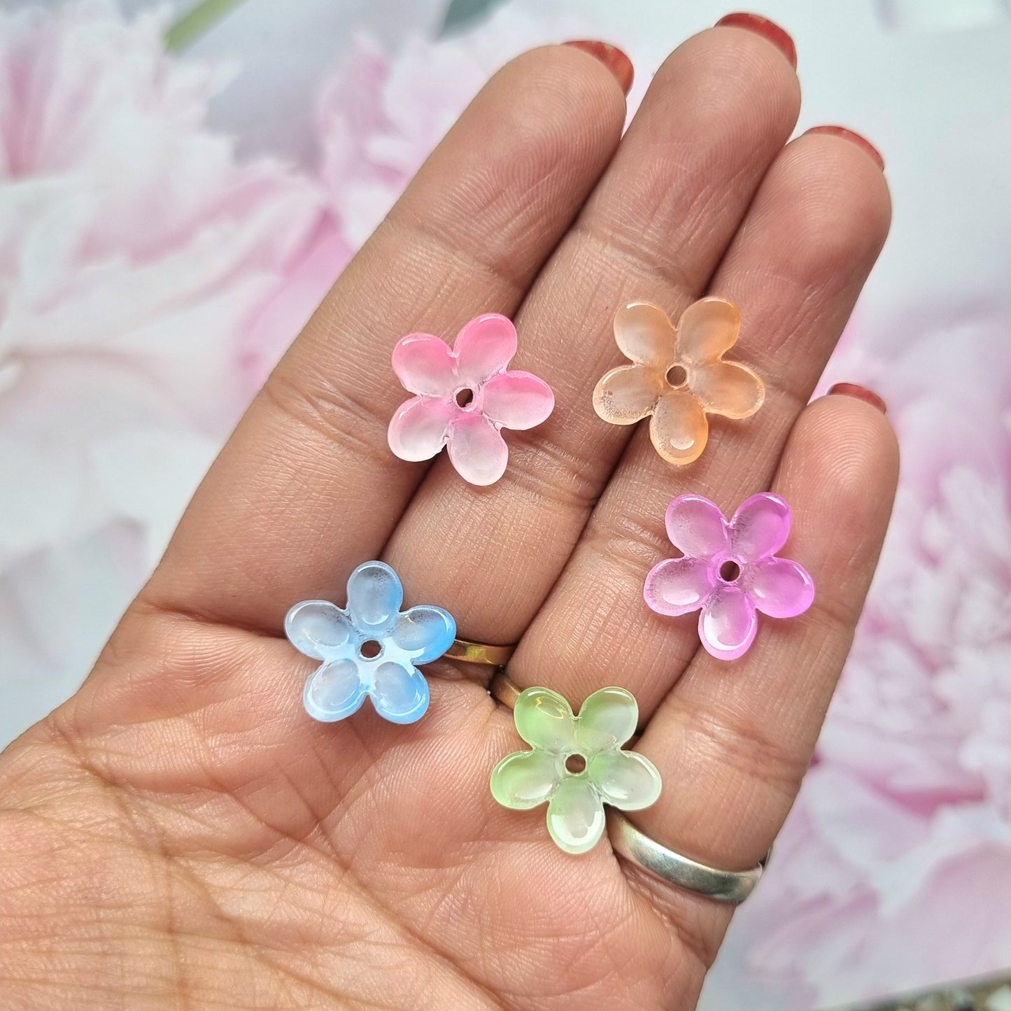 Glass Beads - Flower