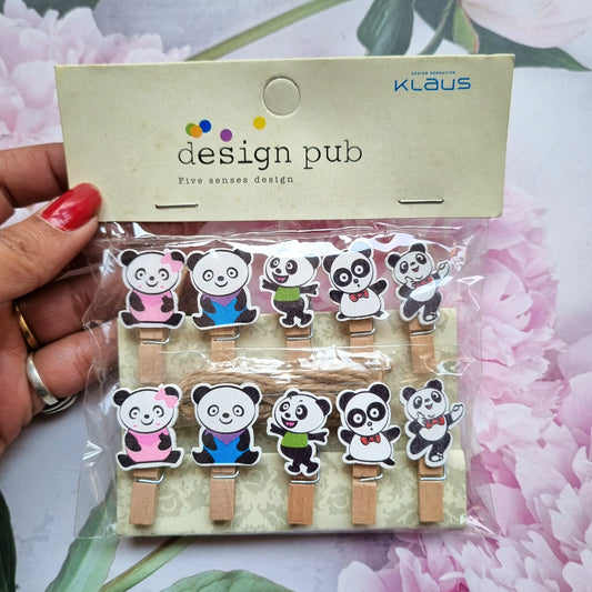 Wooden Clip - Panda