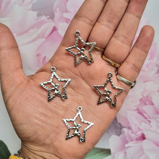 Metal Charms - Fairy Star