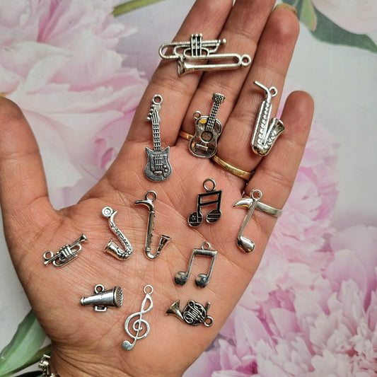 Metal Charms - Musical Instruments