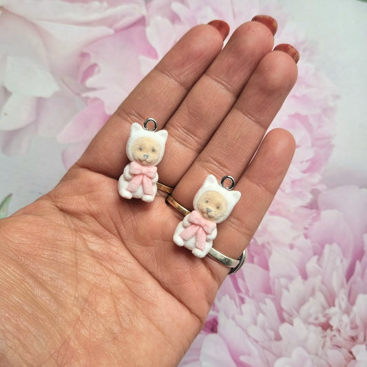 Resin Charms - Flocky Bear