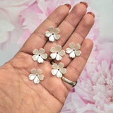 Acrylic Pearlish Bell Flower Caps
