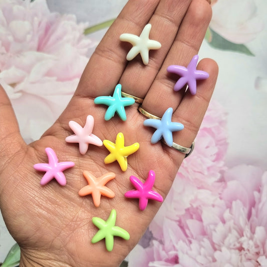 Acrylic Starfish Beads
