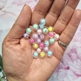 Acrylic Transparent faceted colorful Beads