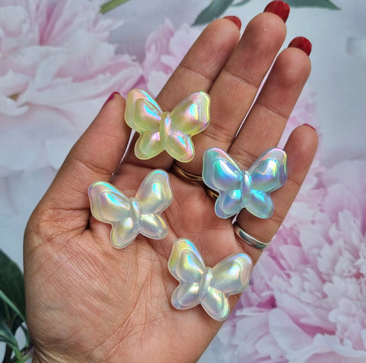 Rainbow Iridescent Butterfly Beads