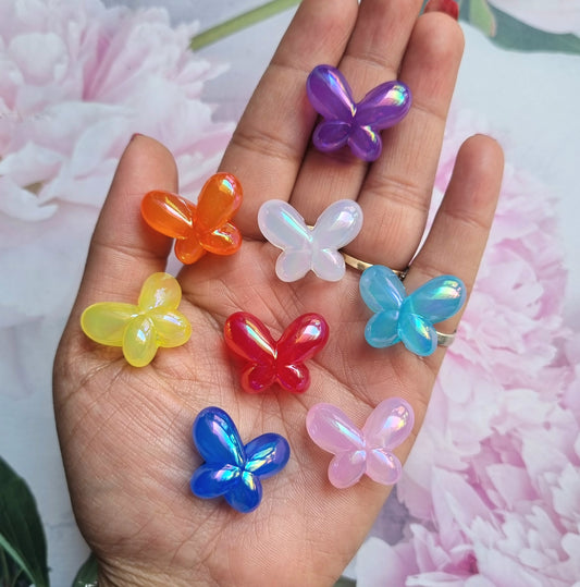 Jelly Butterfly Beads