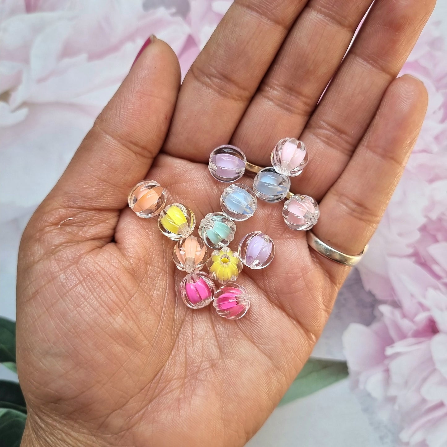 Acrylic Transparent Colorful Beads