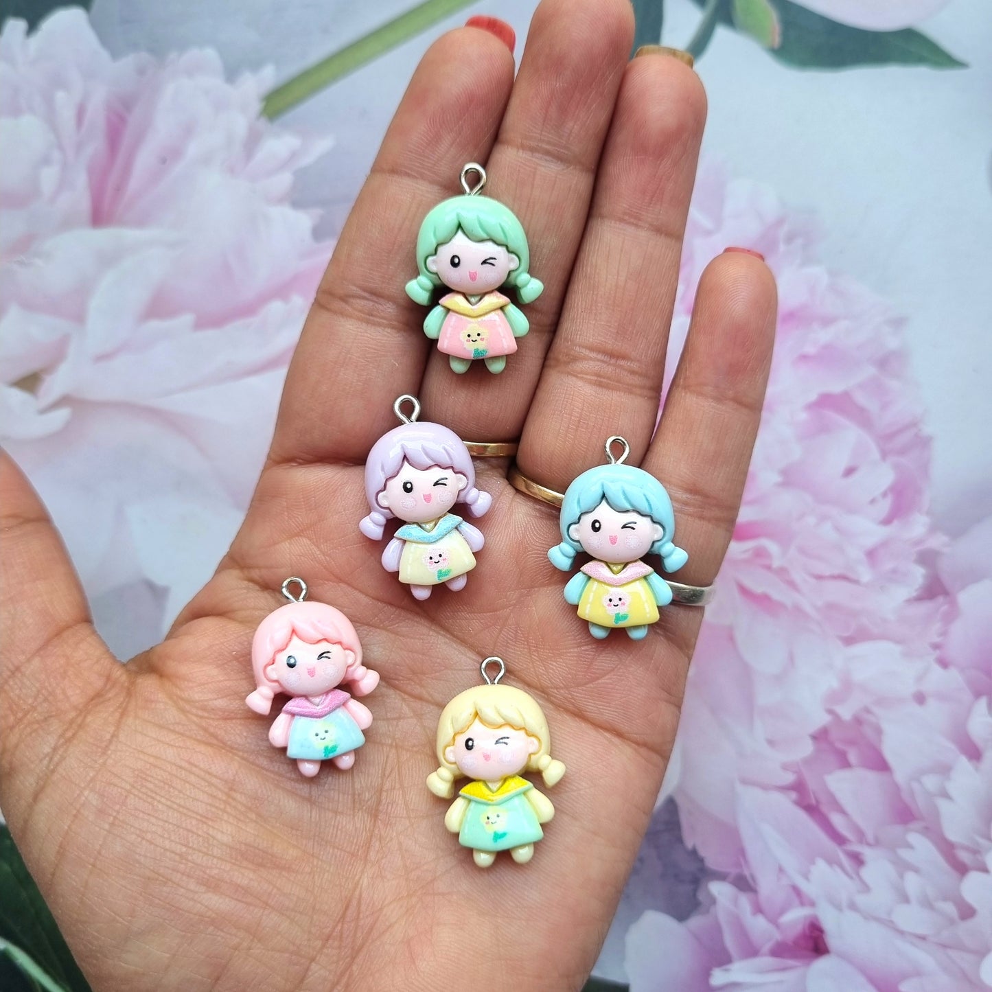 Resin Charms - Pretty Girls