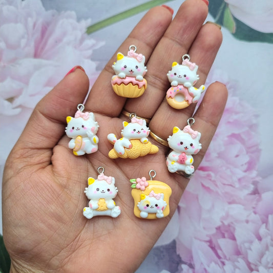 Resin Charms - Mixed Cat Shape