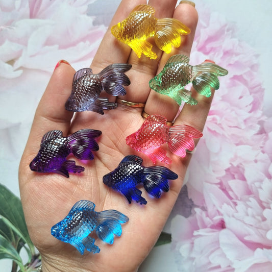 Acrylic Transparent Fish Beads