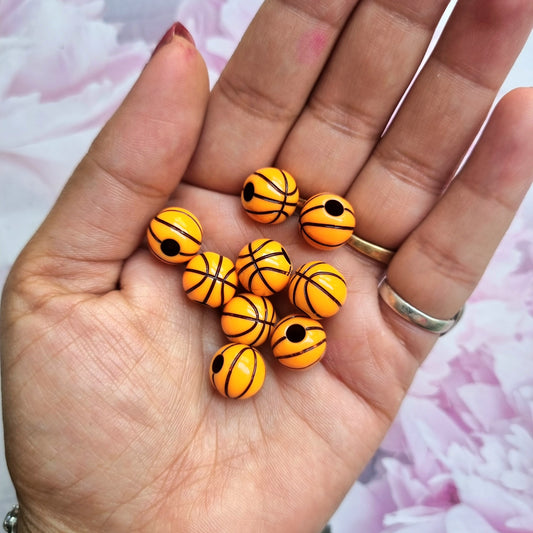 Acrylic Basket Ball Beads