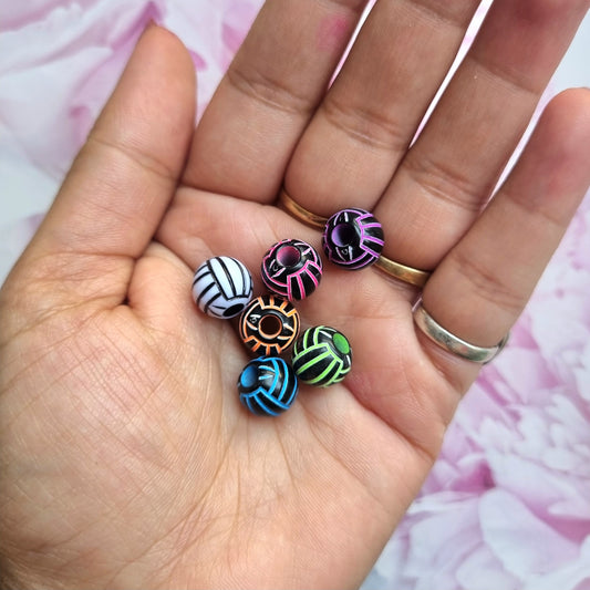 Acrylic Volley Ball Beads