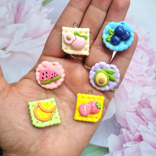 Resin Charms - Fruit Biscuit