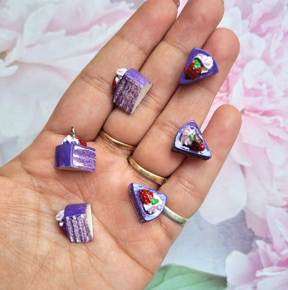 Resin Charms - Purple Pastry