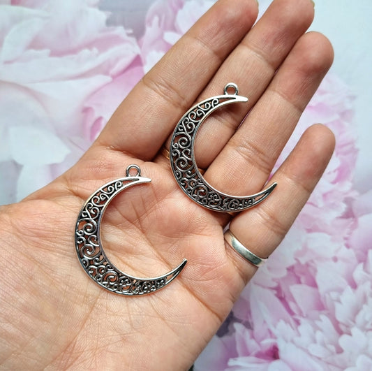 Metal Charms - Moon