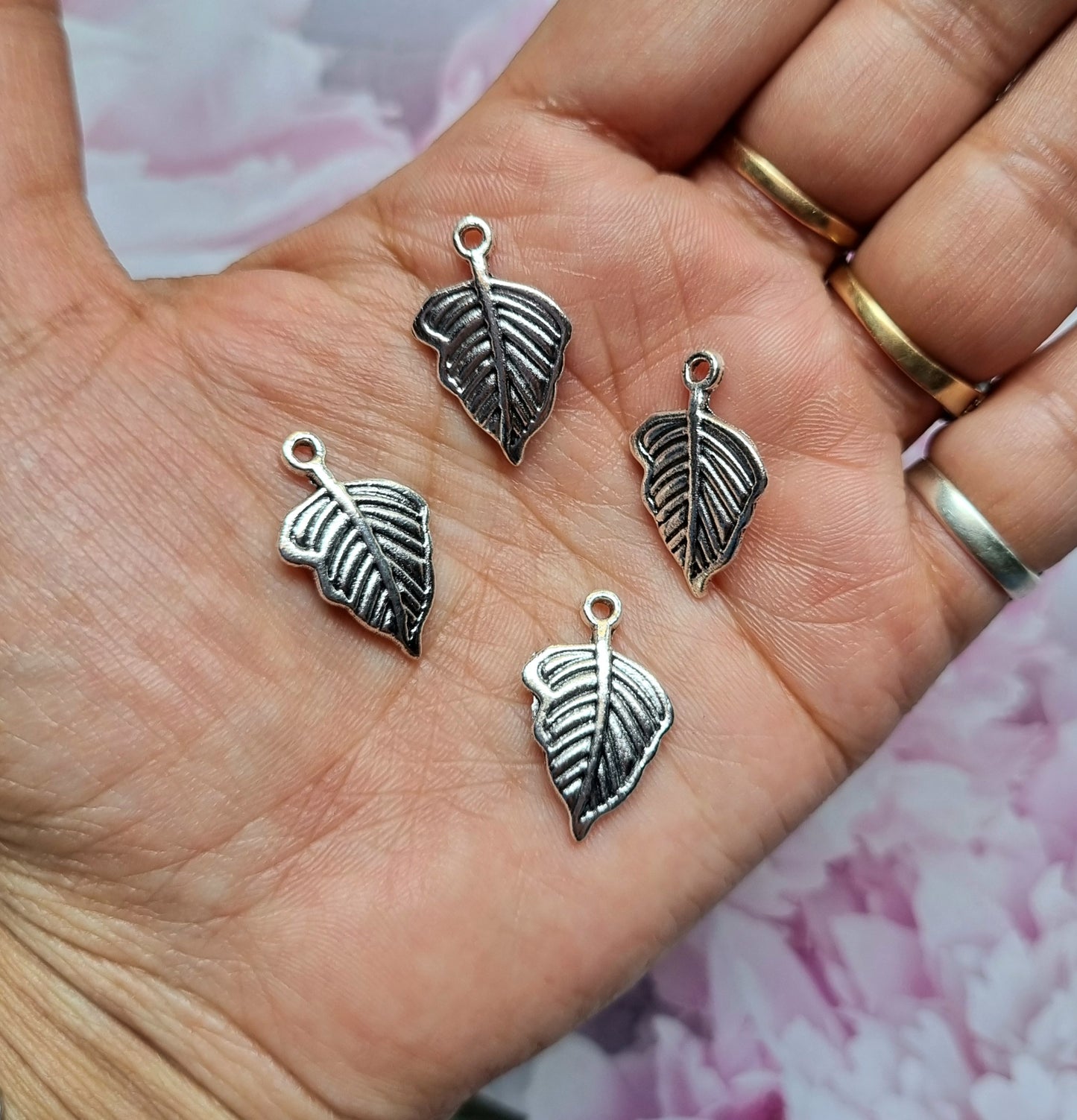 Metal Charms - Leaf