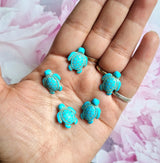 Synthetic Magnesite Turtle Beads (Blue Colour)