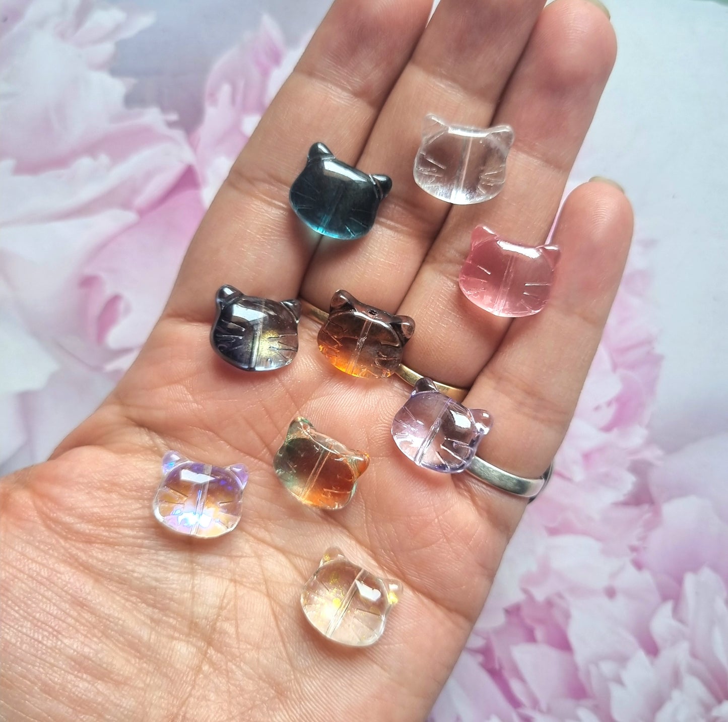 Lampwork Glass Beads - Cat