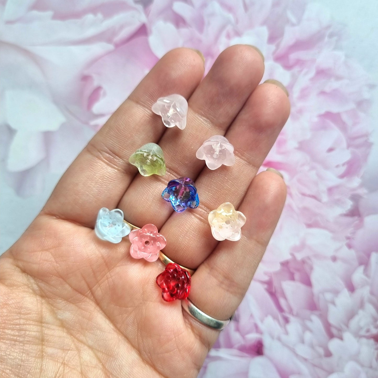 Glass Beads - Flowers