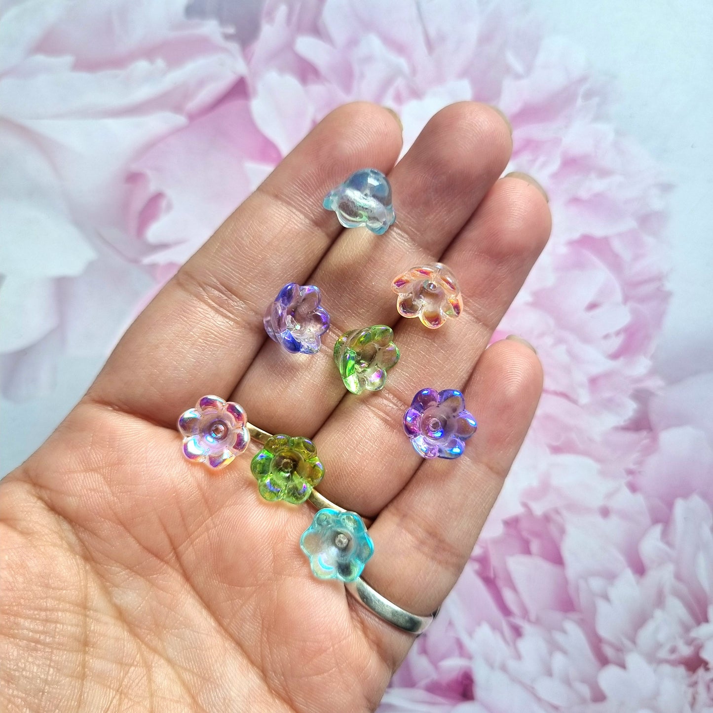 Glass Beads - Flowers