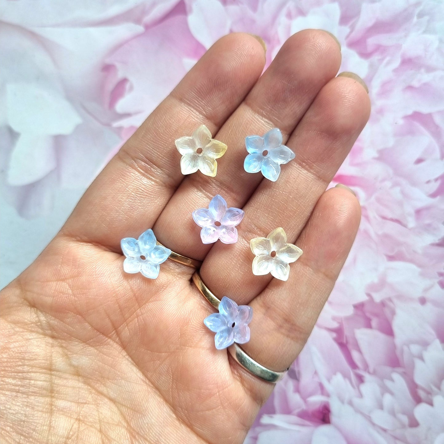 Glass Beads - Flowers