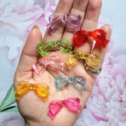 Acrylic Colorful Bow Beads