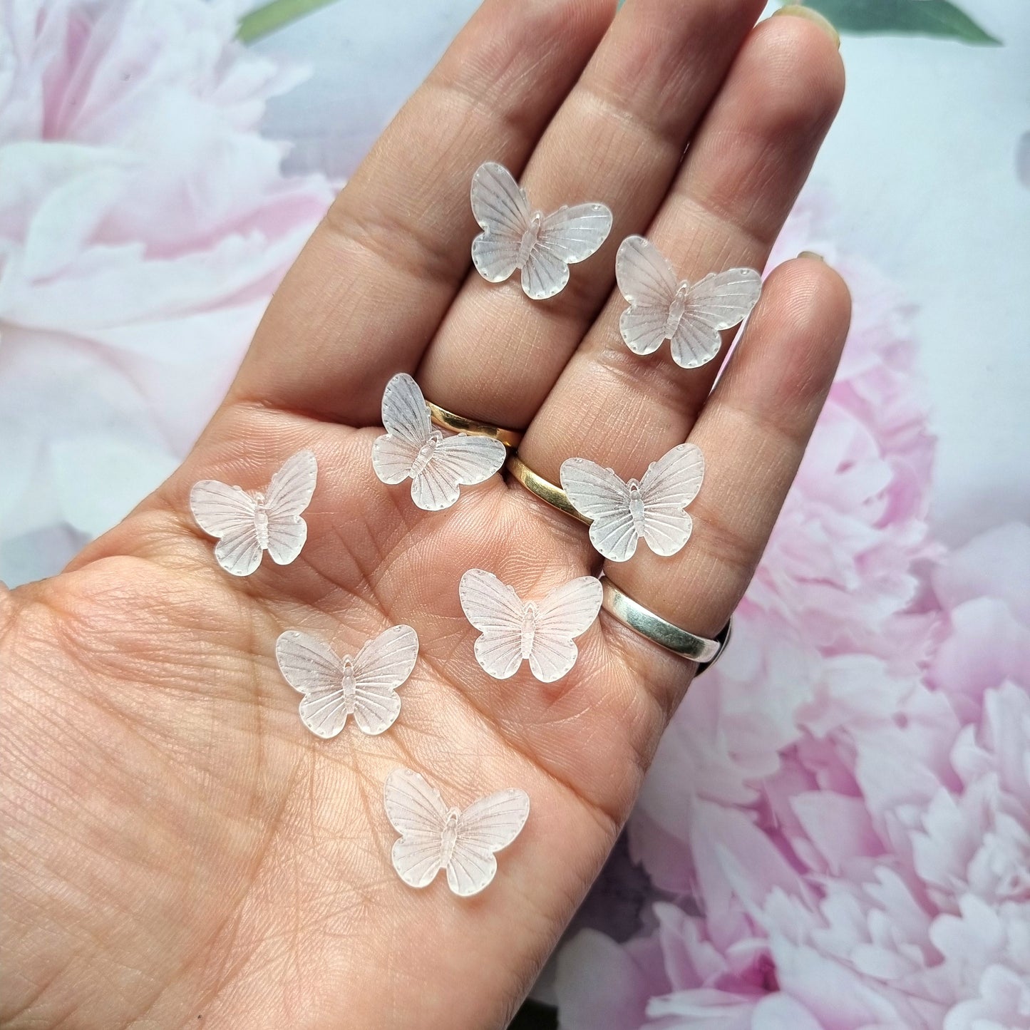 Acrylic Mini Butterfly Beads