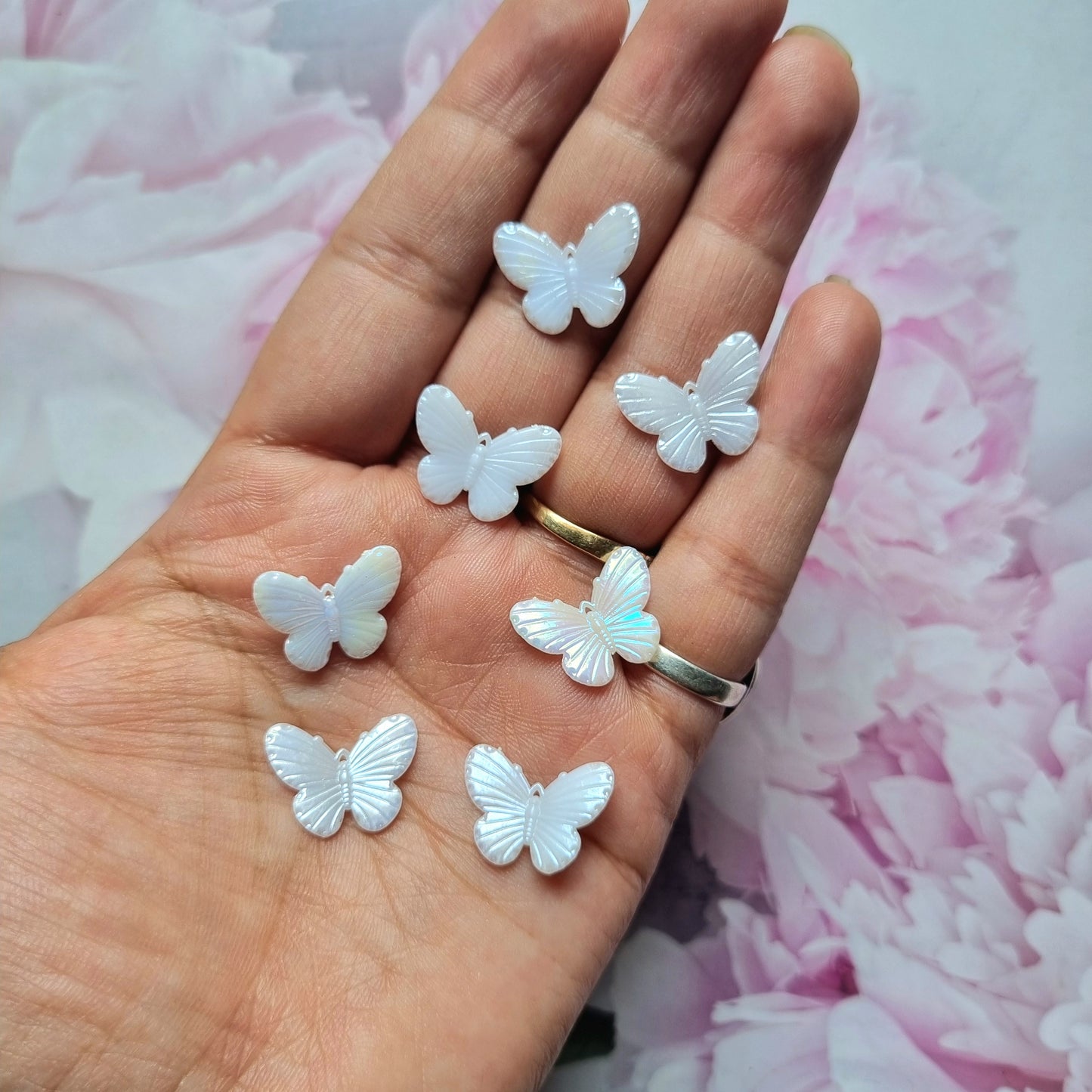 Acrylic Mini Butterfly Beads