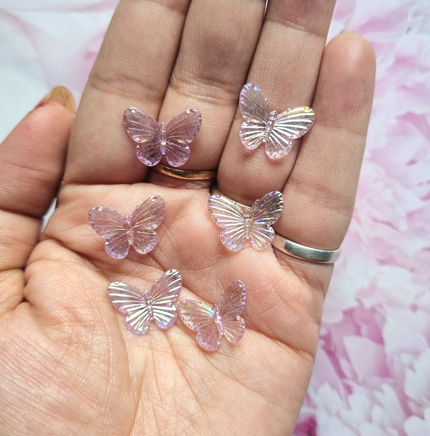 Acrylic Mini Butterfly Beads