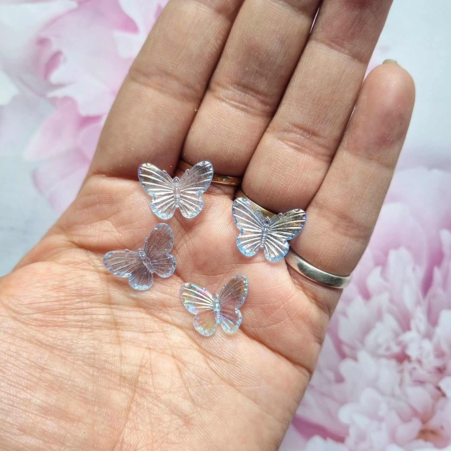 Acrylic Mini Butterfly Beads
