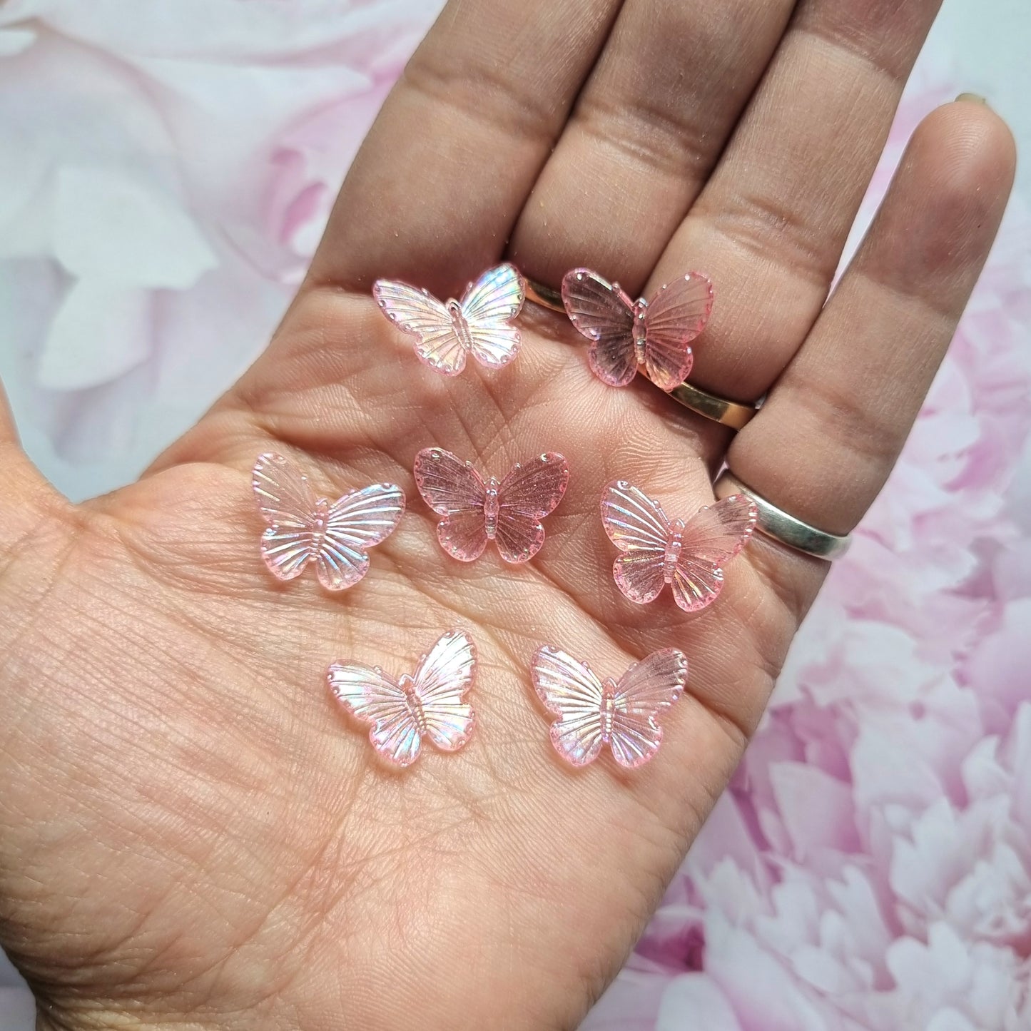 Acrylic Mini Butterfly Beads