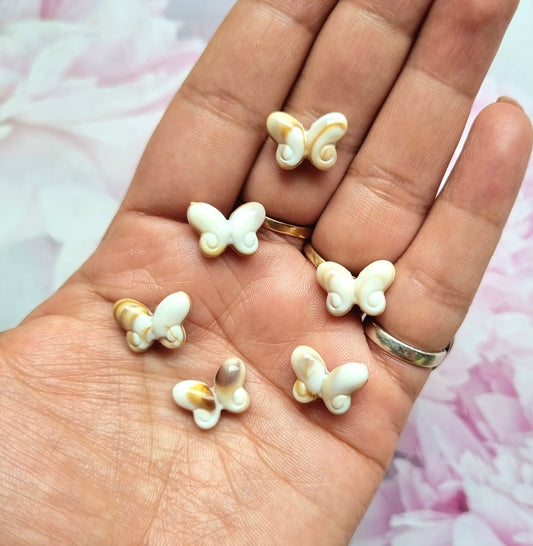 Marble Butterfly Beads