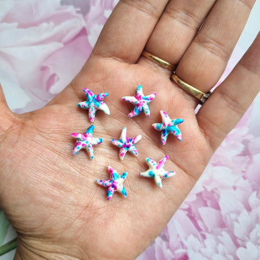 Synthetic Magnesite Dyed Starfish Beads