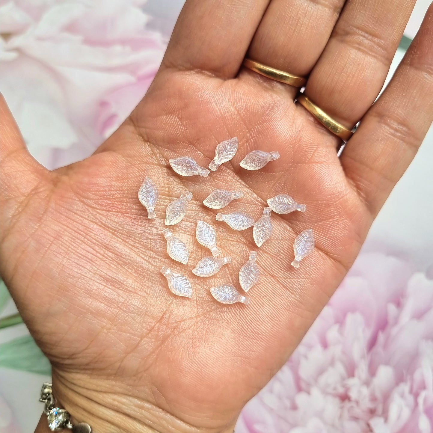Acrylic Glitter Tiny Leaves